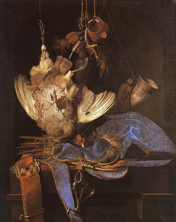 Still Life with Hunting Equipment, Aelst, Willem van